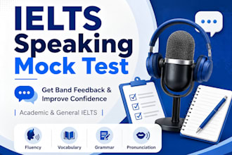 conduct ielts speaking mock test and give detailed feedback