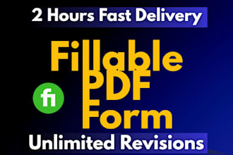 prepare fillable pdf form or design your pdf form