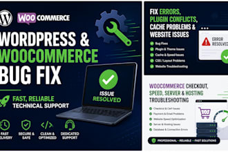 fix woocommerce and wordpress issues