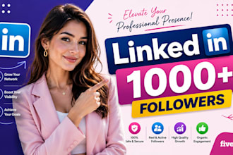 bring in instant 1000 followers on linkedin company page