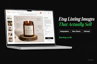 design etsy listing images and product infographics that sell