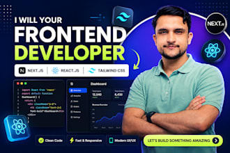 build modern saas frontend using next js react js tailwind and shadcn UI