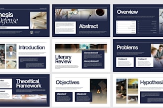 design professional academic, research, and conference presentations