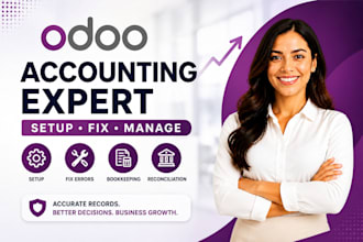 setup, fix and manage your odoo accounting, bookkeeping and reconciliation