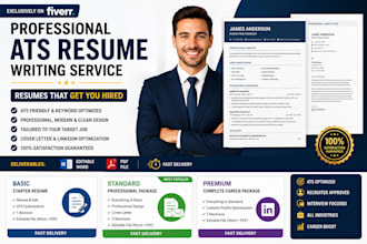 create executive resume CV and linkedin optimization