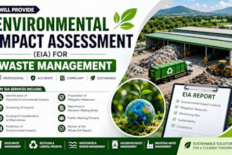 provide environmental impact assessment eia for waste management