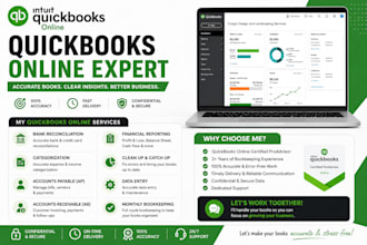 do quickbooks online bookkeeping,quickbooks setup and bank reconciliation