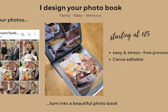 design a simple and beautiful family photo book