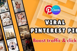 design viral pinterest pins for traffic and clicks
