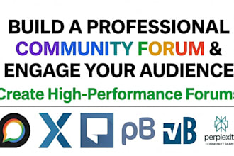 build a professional community forum using discourse, xenforo, or flarum