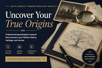 research your genealogy and build your family tree