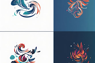design an abstract and modern logo