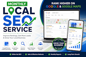 provide monthly local SEO service for local business growth and conversions