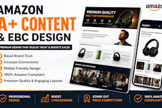 design amazon a plus content and ebc listing images