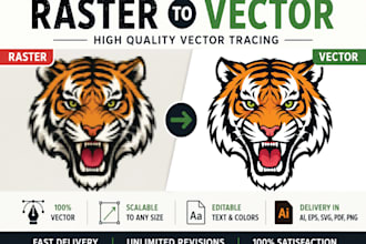 manually tracing  raster image to vector file