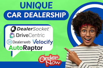 setup dealersocket, velocify, dealerweb, drivecentric, autoraptor, dealerpeak