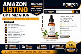 optimize amazon product listing for higher ranking