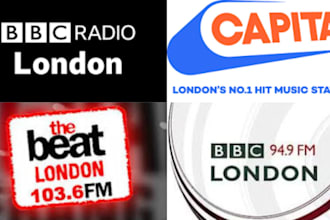 promote and play your song on bbc radio london fm, guaranteed airplay