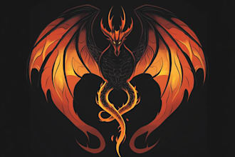 awesome rpg fantasy or sci fi logo