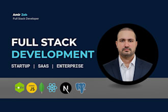 develop a full stack web application with react, next js and node js