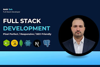 create responsive full stack app with react next js and apis