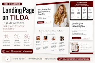 design a high converting landing page on tilda