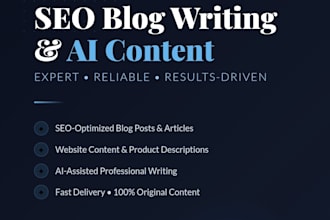 write SEO blog posts and articles using ai tools