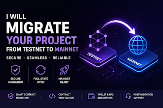 migrate your blockchain dapp and contracts from testnet to mainnet