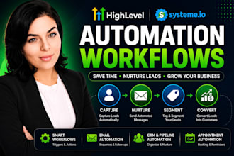 setup gohighlevel and systeme io automation workflows