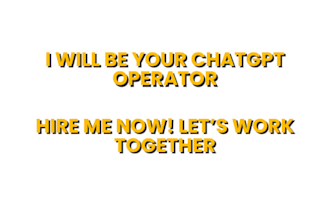 be your chatgpt operator