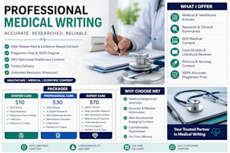 do manuscript writing, scientific editing