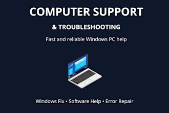 basic computer support and troubleshooting