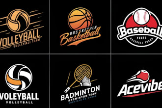 do tennis, basketball, football, volleyball sports logo