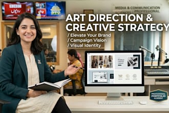 create modern art direction and brand identity design