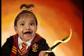 create custom digital portrait illustrations