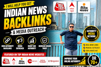 provide indian news website backlinks and media outreach