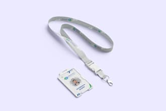 do id badge, lanyard, ribbon design