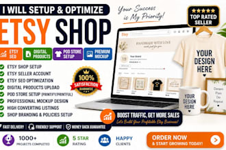setp etsy shop etsy accont esty SEO esty digital products esty pod