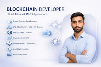 create web3 dapps, smart contracts and crypto tokens