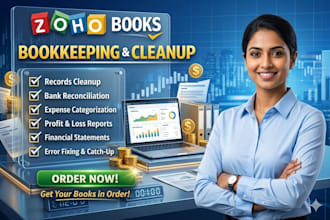 do zoho books bookkeeping cleanup reconciliation reports