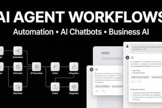 create ai chatbot ai agent, ai CRM automation workflow for startup, business app