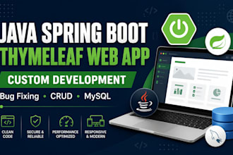 build a java spring boot web app with thymeleaf