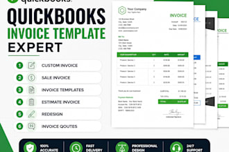 do quote, estimate, design and sale invoice template in quickbooks online