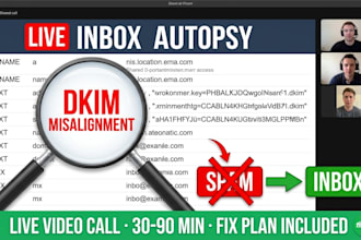 audit your email deliverability on a live video call and give you a fix plan