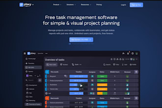 develop ai project management app, team collaboration app, progress tracker app