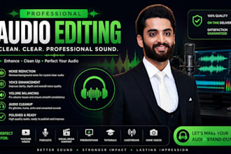 professionally edit and repair any type of audio