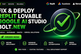 fix deploy replit lovable google ai studio bolt new base44 supabase oauth vercel