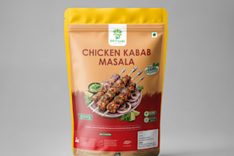 design professional food packaging and pouch label design