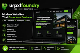 create a modern website for you