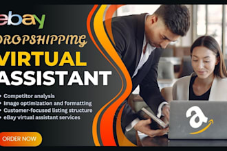 be your expert ebay virtual assistant for ebay dropshipping and product listings
